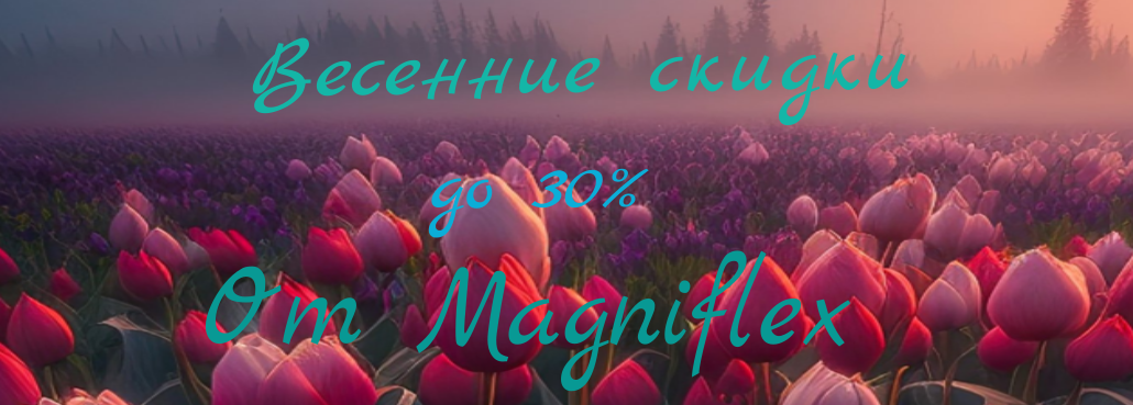 Скидки до 30% на матрасы Магнифлекс